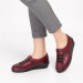 Diabetic Shoes For Women With A Comfortable Medical Sole, Claret Red/Burgundy Color