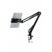 Desktop Metal Phone And Tablet Stand Suspension 6" 11" Flexible Long Arm 360 Degree Rotating Tablet Holder