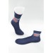 Rossroat Patterned Boy Socks Navy Blue