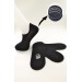 Men's 4 Piece Solid Color Non-Slip Silicone Banded Booties Socks