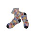 Flora Male Cat Patterned Active Socks Gray - 41/44
