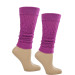 Flora Young Girl Solid Color Leggings Aerobic Boots Socks Purple
