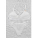 Women's Supported Non-Wireless Lace B-Cup Bralet Set