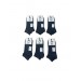 6 Pairs Bamboo Navy Blue Color Men's Booties Socks No Smell Does Not Make You Sweat