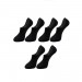 6 أزواج من جوارب الرجالية القطنية القصيرة للكاحل باللون الأسود ، مناسبى لاحذية الزحف