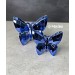 Two-Piece Acrylic Butterfly, Navy Blue