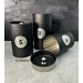 Set Of 3 Different Sizes Luxurious Jar Black