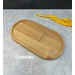 Bamboo/Bamboo Oval Serving/Oil Tray