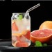 580Ml Smooth Borosilicate Glass Cup For Beverage (Straw/Shimo/Glass Straw As Gift)