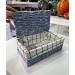 Covered Organizer Basket Blue Small Size