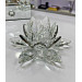 Crystal Decoration Piece With A Rose Design, Silver Color, 7 X 14 Cm