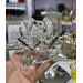 Crystal Decoration Piece With A Rose Design, Silver Color, 7 X 14 Cm