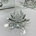 Crystal Decorative Piece With A Rose Design, Silver Color, 4X8 Cm