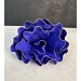 Artificial Latex Flower Decorated With A Dark Blue Color With Golden Tips