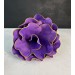 Decorative Artificial Latex Flower In Purple Color With Golden Tips