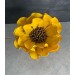 زهرة اللاتكس الاصطناعية مزخرفة لون اصفر