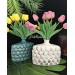 Ceramic Clams Vase Cream