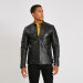 Men's Black Slim Genuine Leather Jacket