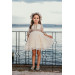 Special Design Dress, Lace Detailed Dress, Crown Accessory Girl's Evening Dress