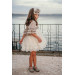 Special Design Dress, Lace Detailed Dress, Crown Accessory Girl's Evening Dress