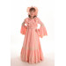 Special Design Vintage Girls` Dress, Girls` Evening Dress With Hair Accessory, Long Girls` Dress