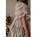 Sequin And Lace Embroidered Crown Long Girl Vintage Dress