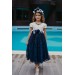 Vintage Girl Child Dress With Crown Accessory
