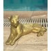 تمثال فهد زخرفي للديكور لون ذهبي
