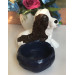 Decorative Bowl Dog Statue