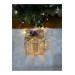Decorative Led Lighted Gift Box Cream Color Ribbon