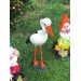 Decorative Stork & Dwarf Poolside Ornament With 2 Oars