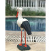 Decorative Stork Poolside Ornament