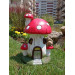 Decorative Mushroom House Pool Side Ornament 2 Pcs