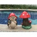 Decorative Cute Hedgehog And Mushroom Home Garden Statue / Trinket
