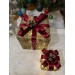 Decorative Christmas Tree With Six Led Lights Gift Box Set Of 2