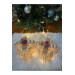 Decorative Led Lighted Gift Box Set Of 2 Cream Color Ribbon