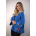 Women's Jacket Cotton-Linen Fabric Hand Embroidered
