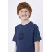 Cotton Injection Printed Boy Crew Neck Tshirt Summer