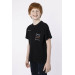 Cotton Printed Pocket Detailed Boys Summer Crew Neck Tshirt