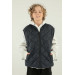 Double Pocketed Boy Vest With Diamond Pattern