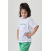 Crew Neck Printed Girls Tshirt And Shorts Set