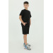 Crew Neck Boy Printed Detailed T Shirt And Shorts Two Piece Set