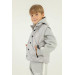 Stand Collar Diamond Pattern Detailed Boy Vest