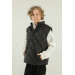 Stand Collar Button Detailed Boy Vest