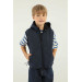 Hooded Double Pocket Boy Vest