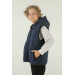 Hooded Double Pocket Zipper Detailed Boy Vest