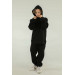 Hooded Cargo Pocket Thick Boys Tracksuit