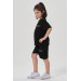 Girl Child Top And Bottom Crew Neck Shorts Set