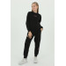 Girls Crew Neck Printed Detailed Elastic Waist Tracksuit