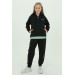 Girls Three Piece Set Printed Detailed Tracksuit